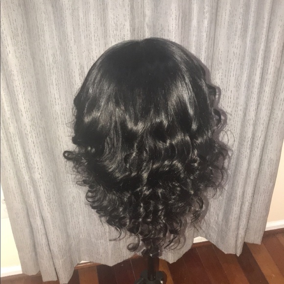 Loose Curl Human Brazilian Frontal 13X4 Wig - Picture 6 of 8